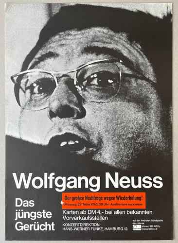 Plakat poster wolfgang neuss - poster,
