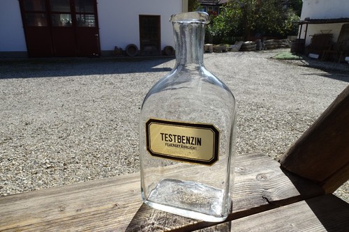 1880 eckige apothekerflasche - 1880,