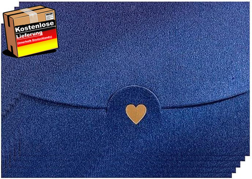 Mini briefumschläge blau - blau, 50