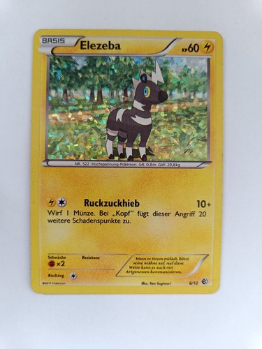 Pokémon karte elezeba - elezeba, |