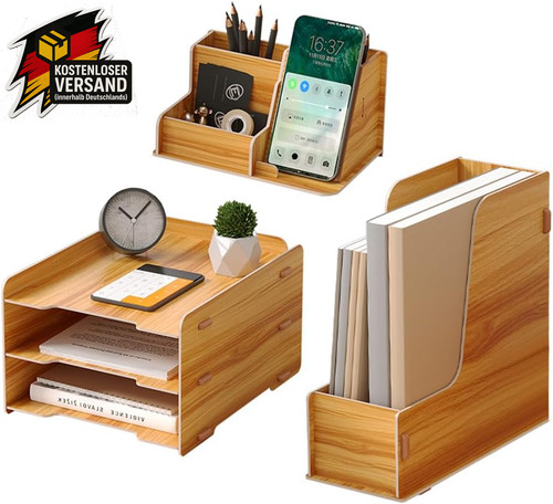 Holz schreibtisch organizer - holz, schreibtisch-organizer
