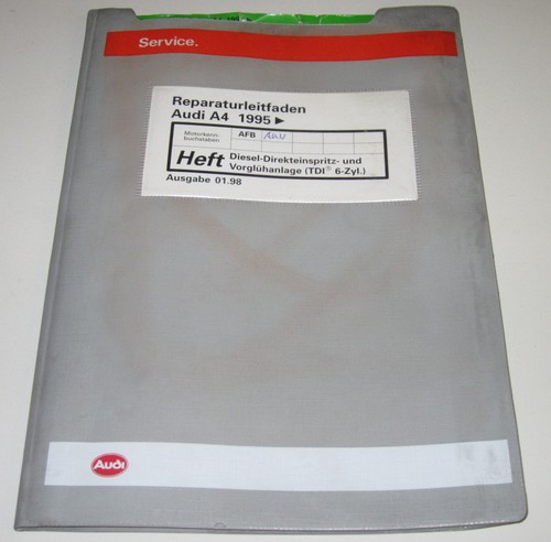 Werkstatthandbuch audi typ - werkstatthandbuch, a4