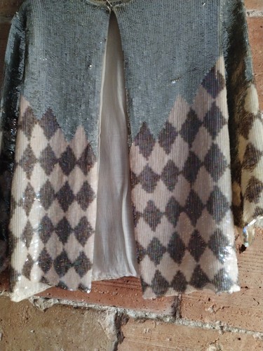 Oversized seide pailletten - oversized,