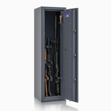 Waffenschrank Waffentresor Grad Klasse 1 Langwaffen - 5 Halter - S&G E-Schloss