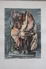 Fuchs Ernst ,Lithografie ,, bez. Unikat Faßnacht II ,handsigniert- Bütten Unikat