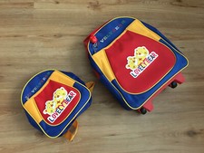VELYBEAR LOVELY BEAR Rucksack Rollkoffer Kinder blau rot gelb