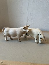 Schleich Bullen Selten Besonderheit 13613 Und Kuh 13610 Selten Guter Zustand