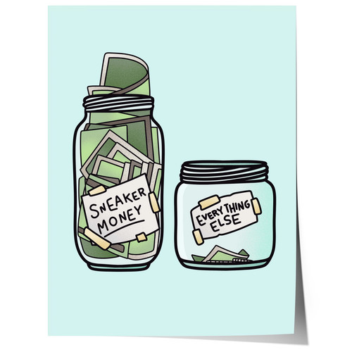 Sneaker money glas - sneaker,