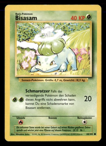 Pokemon bisasam 102 base - bisasam, 44/102