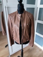 Stefanel Leder Jacke Gr.38 36 Echtleder
