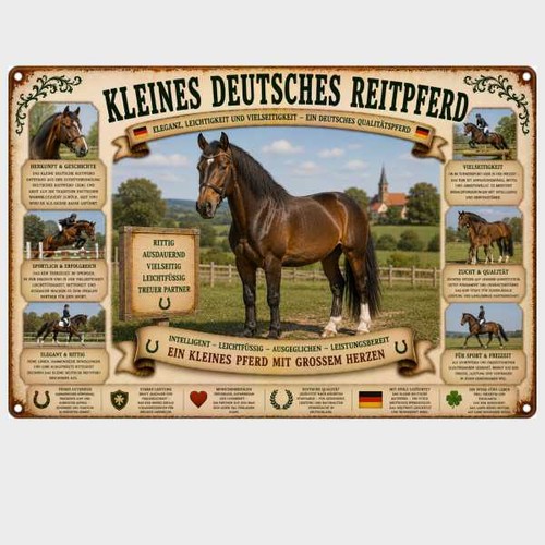 Blechschild kleines deutsches - kleines,
