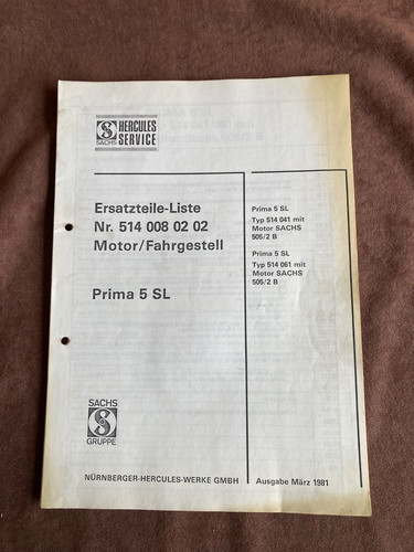 Ersatzteilliste hercules prima - ersatzteilliste,