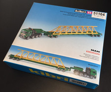 kibri 51164 Baukasten MAN 4 Achs mit Scheuerle Teleskopbaggerbrücke  H0 1:87