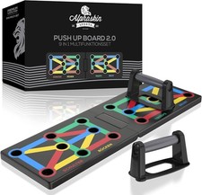 ALPHASKIN Push Up Board Set 9in1 Klappbar Fitnessgerät für Heimtraining