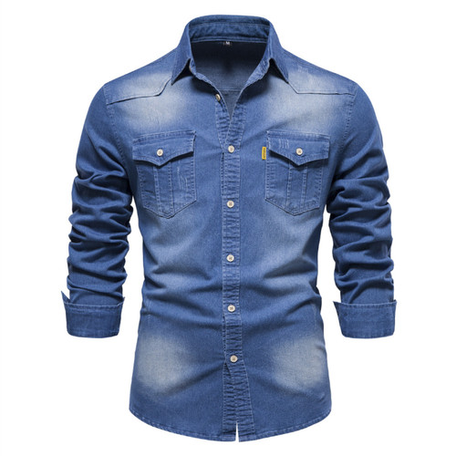 Herren jeanshemd denim - herren,