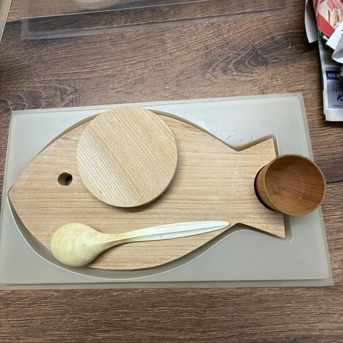 Porzellan fisch holz - porzellan,