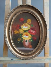 Ovales ÖLGEMALDE auf