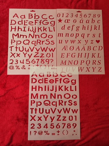 Wand textilien schablonen set - wand/textilien, schablonen-set