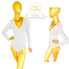 JAIPUR STRING BODY by Wolford M Medium ecrue white creme Hochglänzend Neon