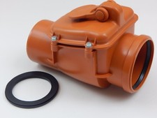 Rückstauklappe Rückstauverschl​uß DN100 Ø 110 aq + Deckeldichtung