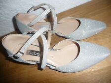 GABOR ❤️Spangenpumps silber Gr. 39