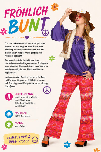 Hippie kostüm damen 70er - kostüm,