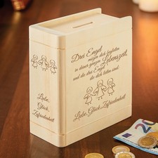 Monsterzeug Holz Spardose zur