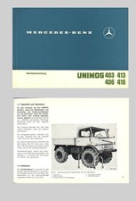 Mercedes Benz UNIMOG 403 406 413 416 Betriebsanleitung Original 1973