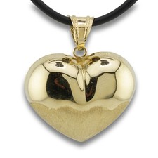 Glänzend Mattes Herz Gold