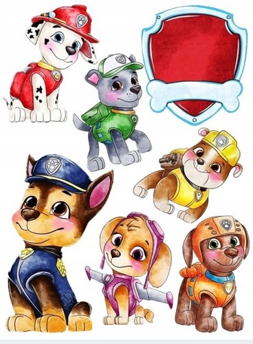 Paw patrol essbar - paw, party