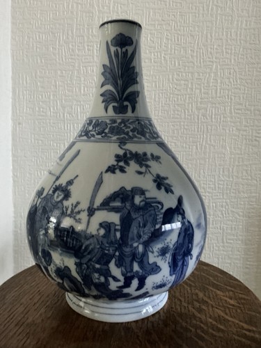 Chinesische blau weiße - blau-weiße, vase