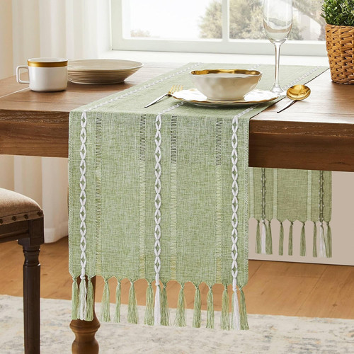 Boho salbeigrün quasten deko - quasten,