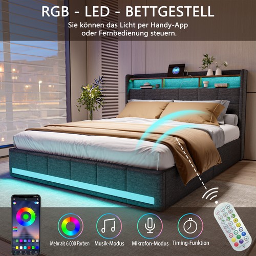 Doppelbett polsterbett - doppelbett,