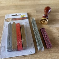 Siegelwachs Set , Stempel-Sonne + Wachs Neu/ gebraucht top