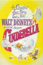 ✪ CINDERELLA 1957, Disney FILM-POSTKARTE/ANSICHTSKARTE NEU