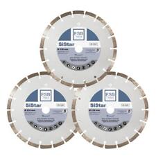 3 x 230 Diamanttrennscheibe Diamantscheibe  Beton Trennscheibe 10 mm Segmenthöhe