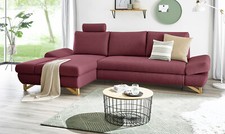 Ecksofa bordeaux Velours Sofa