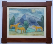 Gemälde Aquarell Tusche