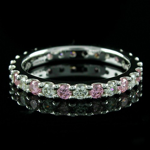 Rosa diamant eternity - 0,85, kt