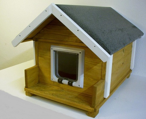 Katzenhaus outdoor isoliert - outdoor,