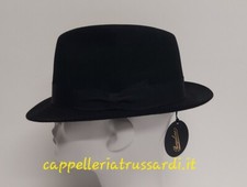 Hut Hat Hut BORSALINO aus Kaninchenfilz SCHWARZ GRÖSSE 62