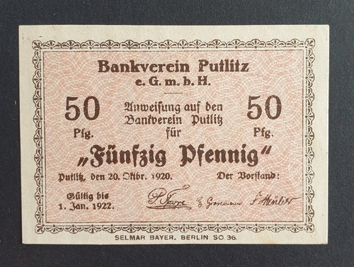 Alter geldschein notgeld aus - alter,