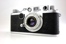 Leitz Leica IIf RF camera red dial Elmar 5cm f3,5 #653361 jo058*