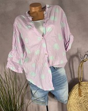 NEU crinkle Hemd BLUSE luftig