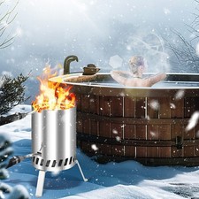 Poolheizung Holz Ofen