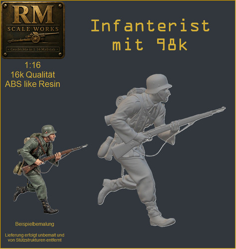 Ww2 wehrmacht figur - 1:16,