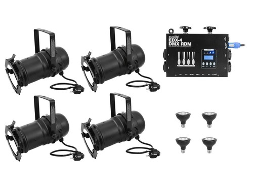 Eurolite set par spot sw - eurolite, 4x
