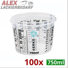 100x 750ml Mischbecher