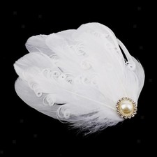 Weiße Feder Kopfschmuck