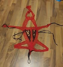 Sexy Reizwäsche Damen Rot Spitze Dessous Body Babydoll Erotik Unterwäsche SALE%%